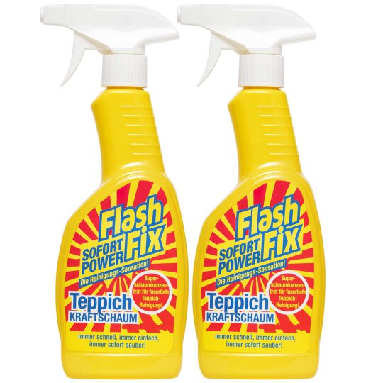 Flash Fix Teppich Kraftschaum Spray 2x500ml