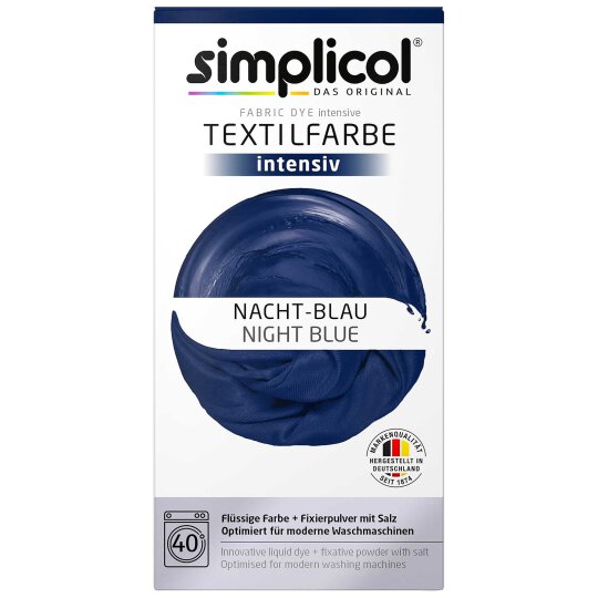 simplicol Textilfarbe Intensiv Set Nacht-Blau