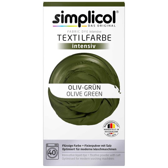simplicol Textilfarbe Intensiv Set Oliv-Grün