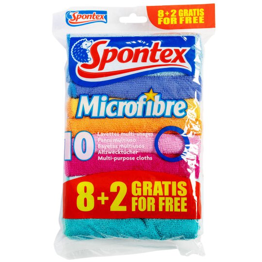 Spontex Mikrofaser Allzwecktücher 10 Stück