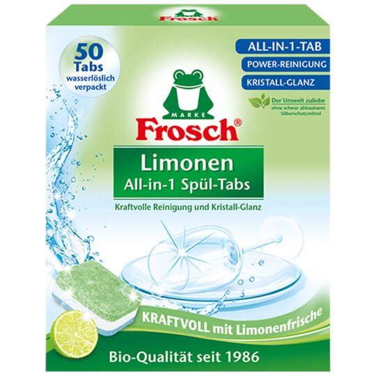 Frosch Limonen All-in-1 Spül-Tabs 50 Stück 1kg