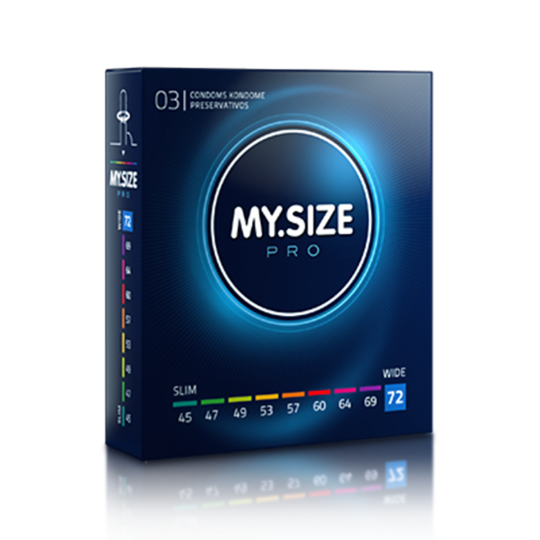 MY.SIZE PRO Kondome 72 mm nominale Breite, 3 Stück