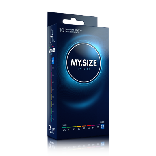 MY.SIZE PRO Kondome 72 mm nominale Breite, 10 Stück