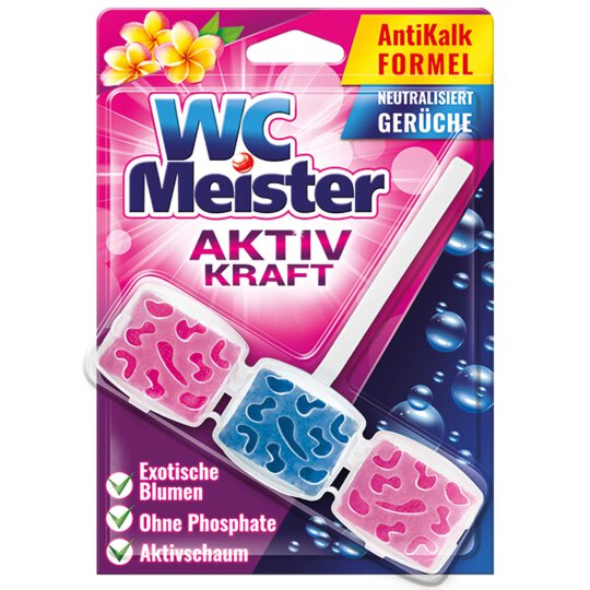 WC Meister WC Stein Aktiv Kraft Exotische Blumen 45g