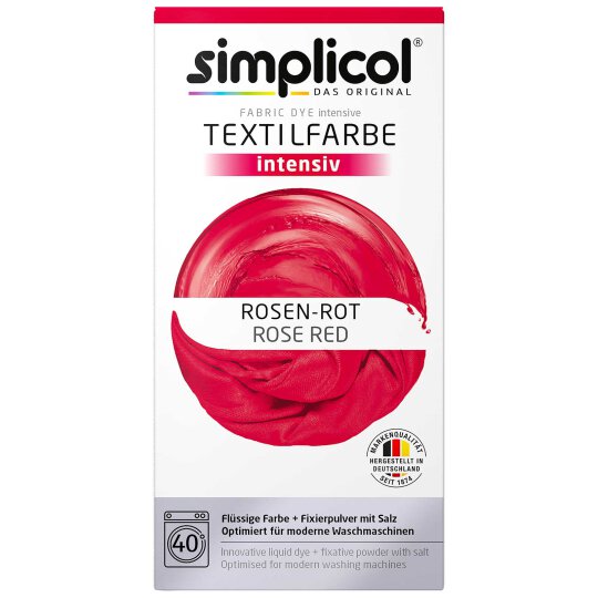 simplicol Textilfarbe intensiv Set Rosen-Rot