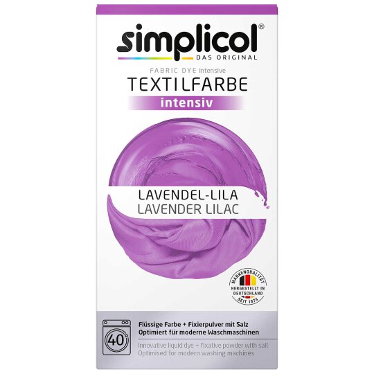 simplicol Textilfarbe intensiv Set Lavendel-Lila