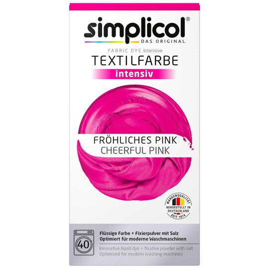 simplicol Textilfarbe intensiv Set Fröhliches Pink