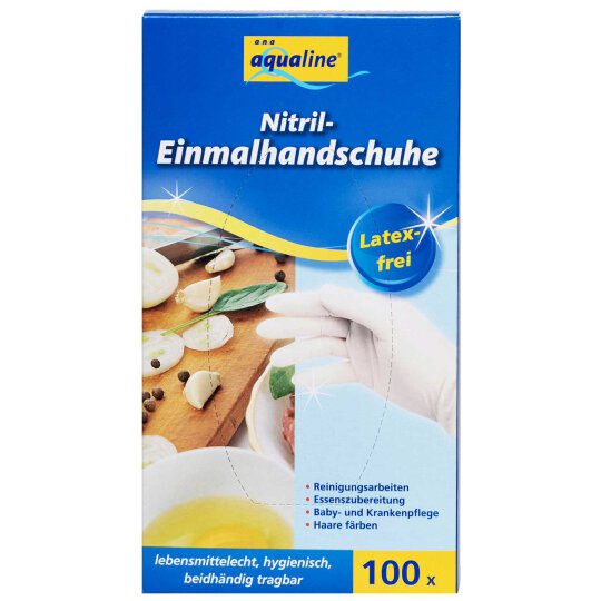 aQualine Nitril Einmalhandschuhe S (100 Stück)