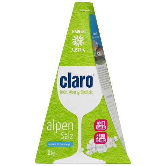 claro Alpensalz Spezial Spülmaschinen Salz 1kg