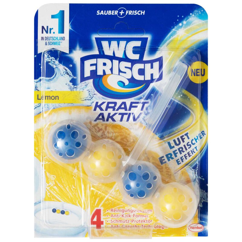 WC 50g Frisch Kraft Aktiv Lemon Stein Duftspüler WC