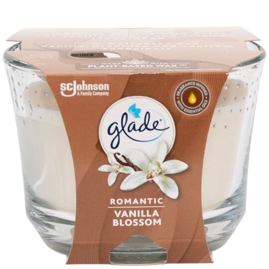 glade Duftkerze Romantic Vanilla Blossom 224g