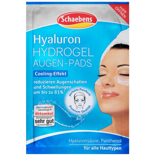 Schaebens Hyaluron Hydrogel Augen-Pads Cooling-Effekt