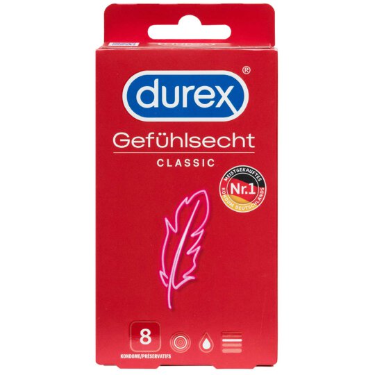 Durex Kondome Gefühlsecht Classic 8 Stück