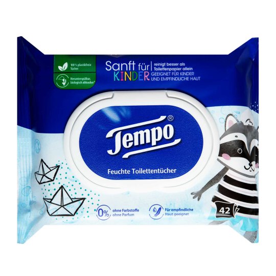 Tempo Feuchtes Toilettenpapier Sanft für Kinder 42 Stück