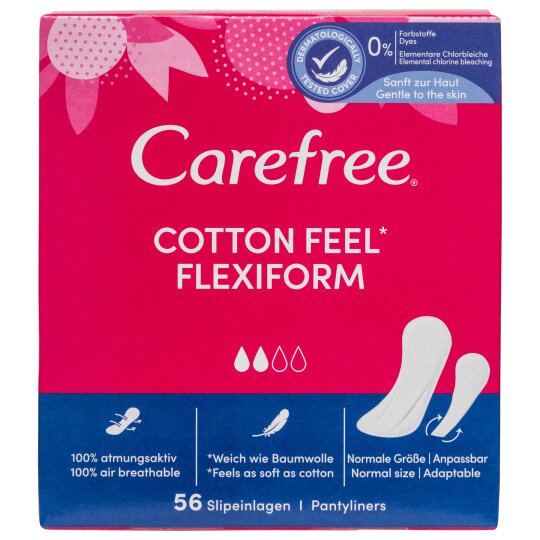 Carefree Slipeinlage  Cotton Feel Flexiform 56 Stück