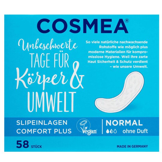Cosmea Comfort Plus Slipeinlagen Normal 58 Stück