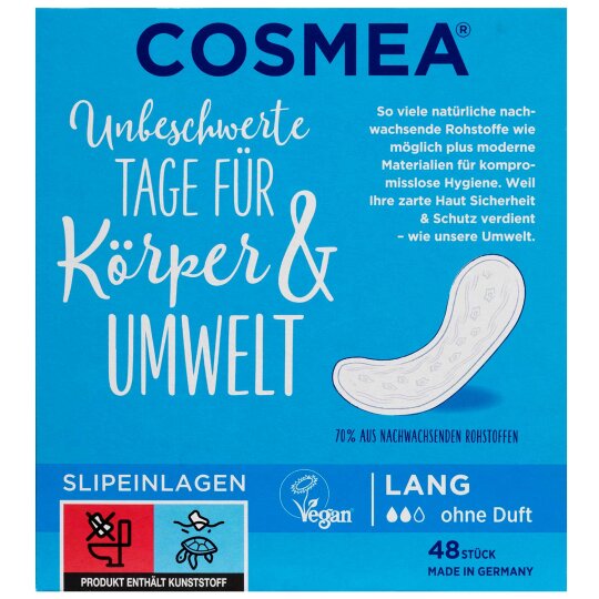Cosmea Comfort Plus Slipeinlagen Lang ohne Duft 48 Stück