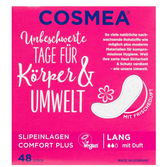Cosmea Comfort Plus Slipeinlagen Lang mit Duft 48 Stück