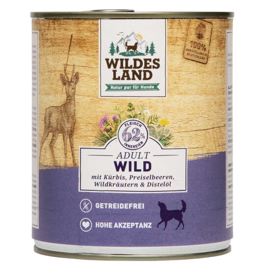 Wildes Land Hund Nr.7 Wild mit Kürbis & Distelöl 800g